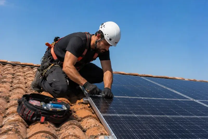Maintenance et monitoring de panneaux solaires à Saint-Christophe